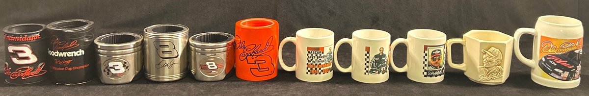 (5) Dale Earnhardt Jr. Coffee Mugs And (6) Koozies.