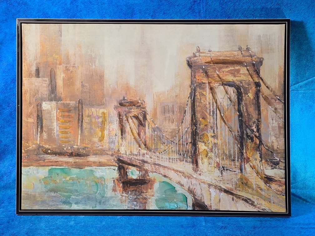 Framed Golden Gate Bridge Painting