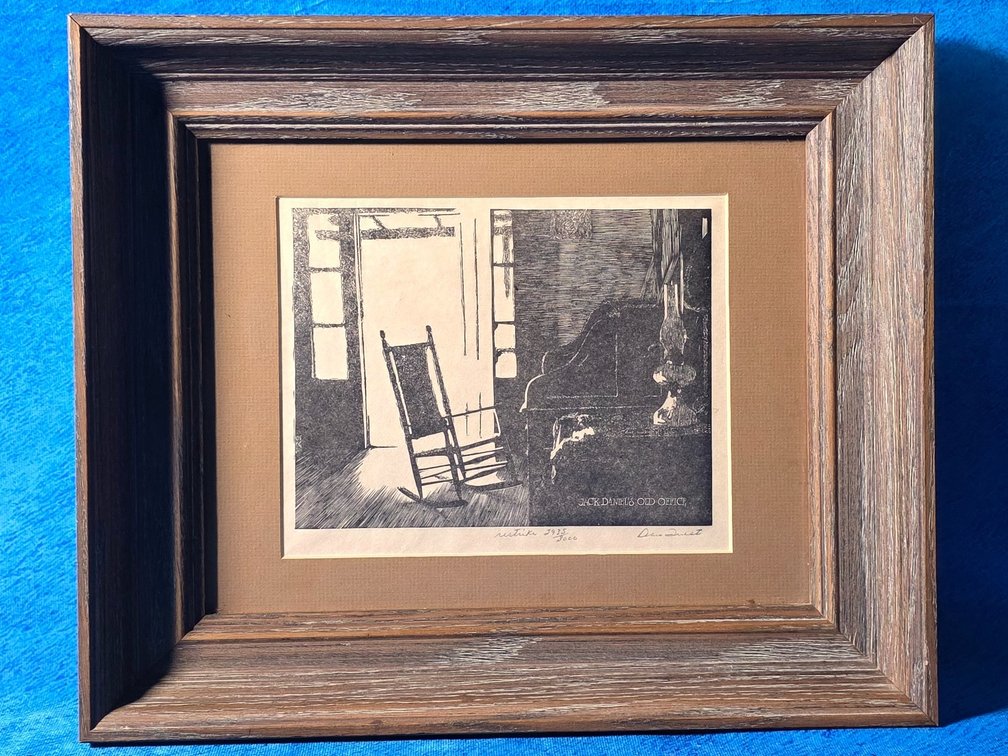 Framed Print, "Relaxing In The Bethel House" by artist Dan Quest.