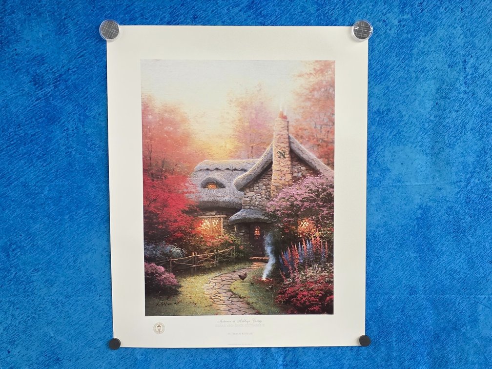 "Autumn at Ashley's Cottage" by Thomas Kinkade