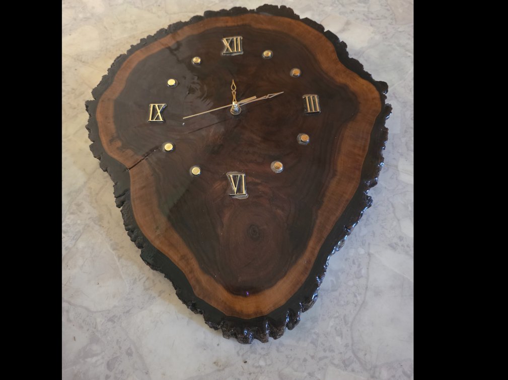 Vintage Wood Slice Wall Clock