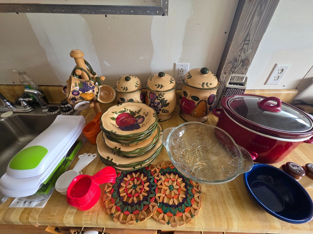 3-Pc Home Trends "Granada" Canister Set, 4-Pc Set Dinnerware, Crockpot & More (LPO)