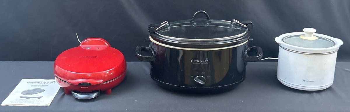 4-Qt. Oval Crockpot,  Brentwood Quesadilla Maker & Toastmaster Crockpot (LPO)