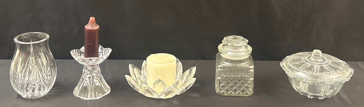 (2) Candy Dishes & (2) Candle Holders (LPO)