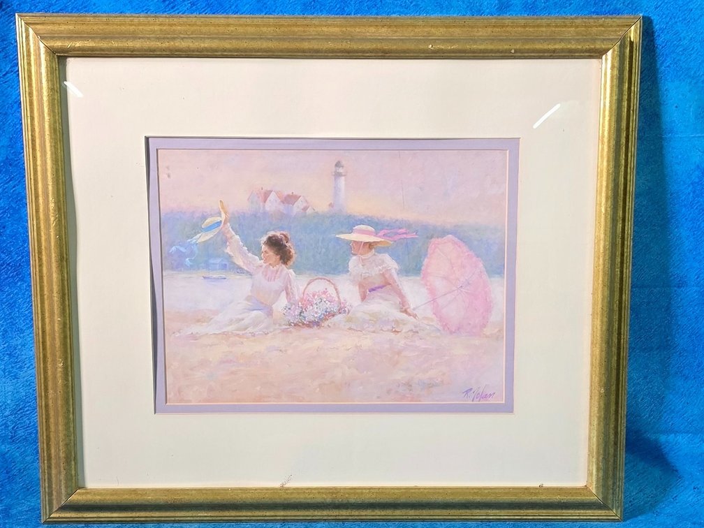 "Day at the Beach Victorian Ladies by artist Richard Zolan