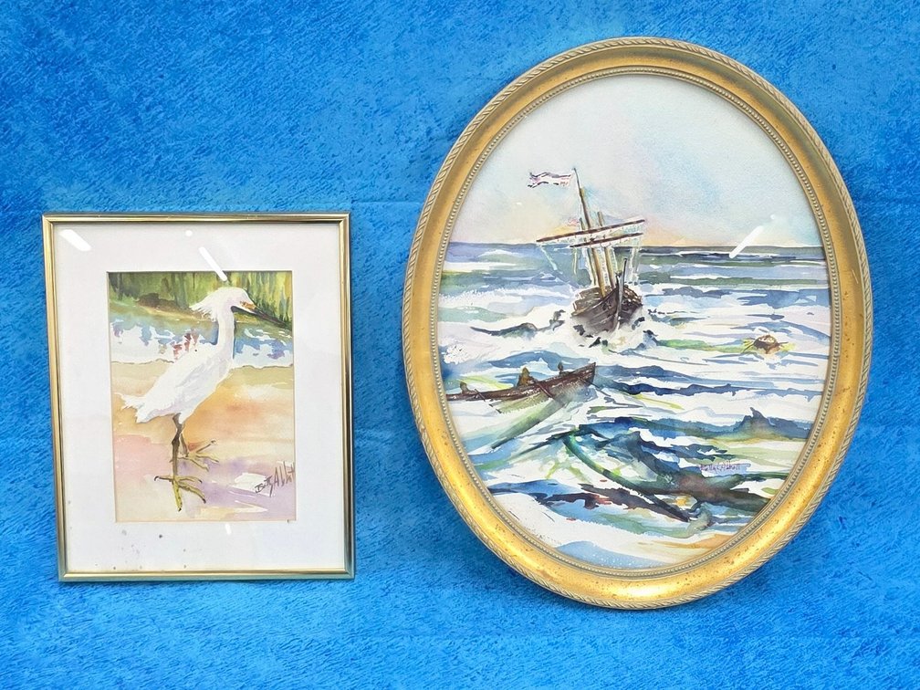 (2) Watercolors by Betty Abbott