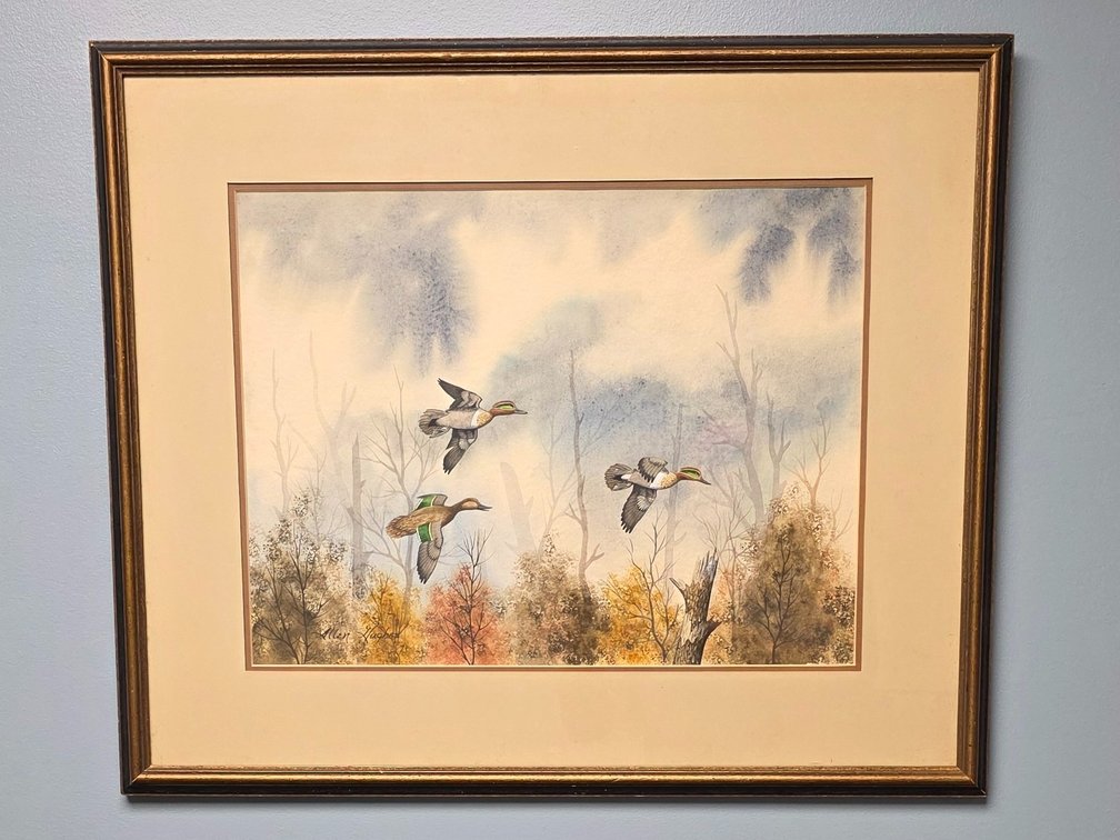 Duck Print signed by artis Allen Hughes