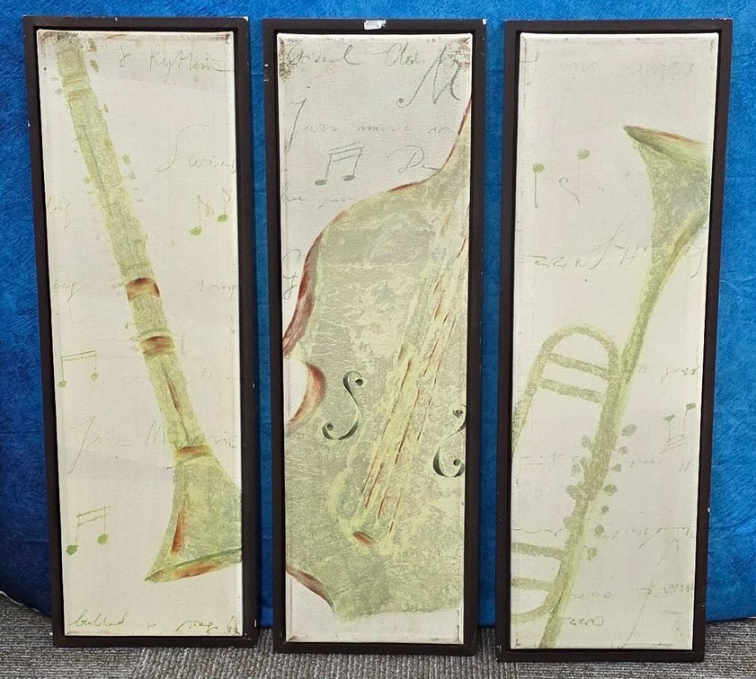 3-Piece Set of Music Instrument Prints (LPO)