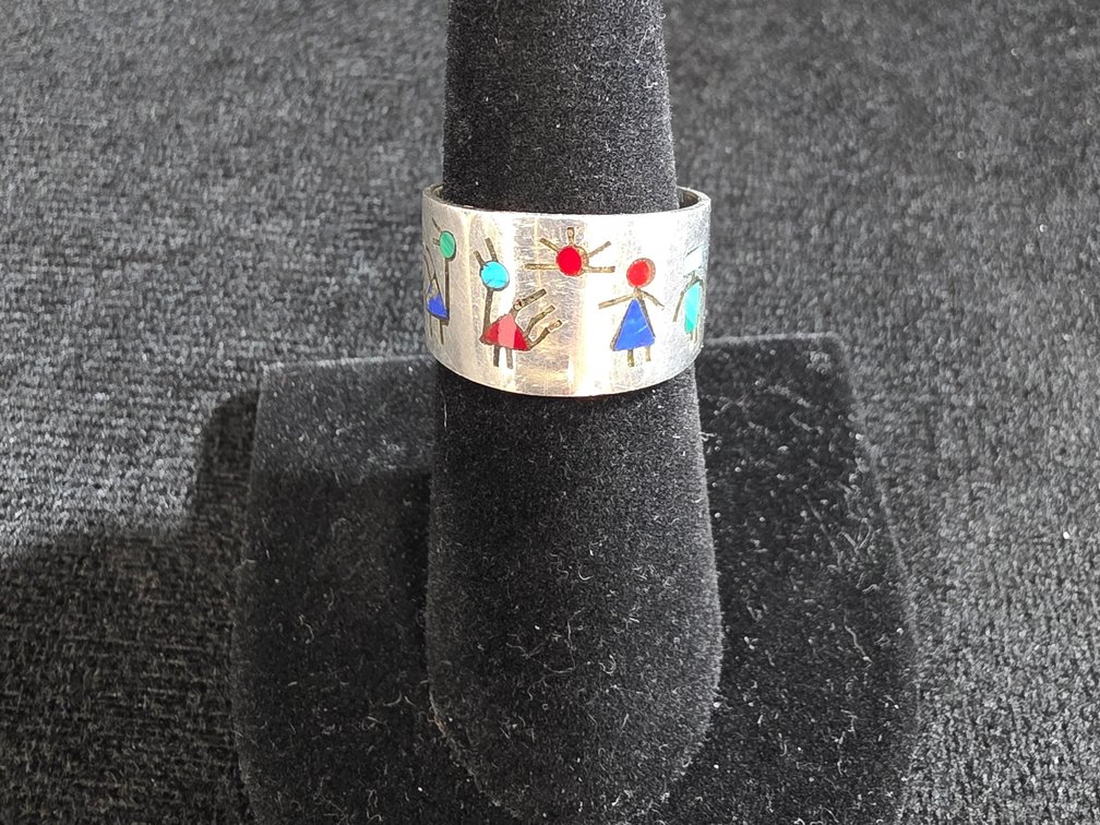 Diaquitas  Ring (Marked Sterling Silver)
