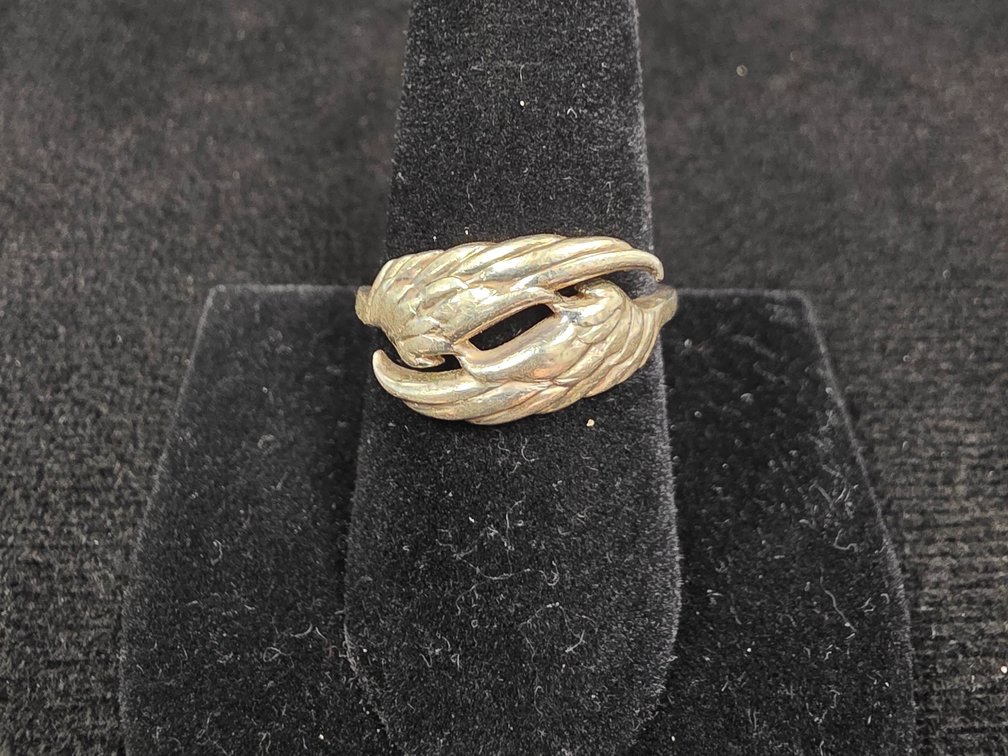 Double Wing Ring (Marked Sterling Silver)