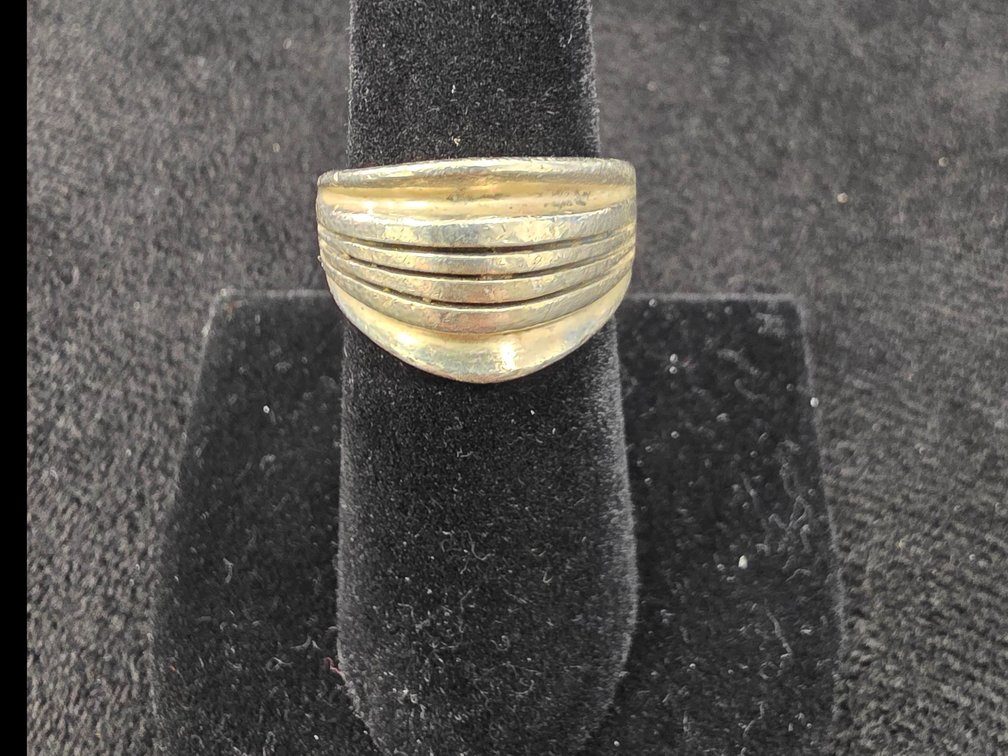 Modernist Ring (Marked Sterling Silver)