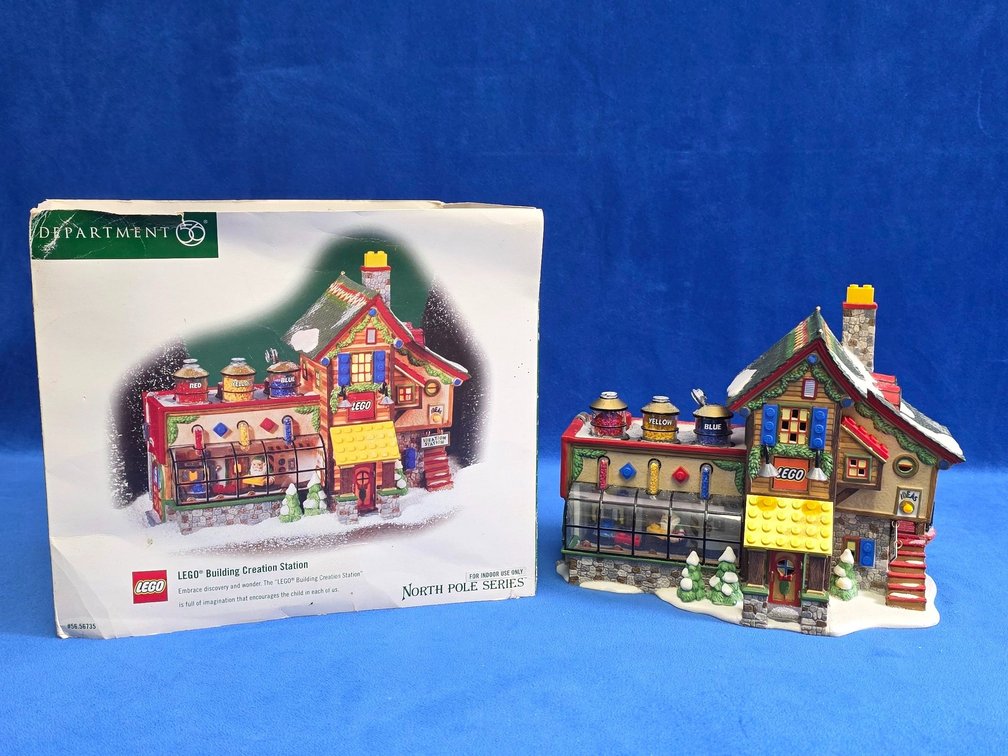 Department 56 "LEGO Building Creation Station"