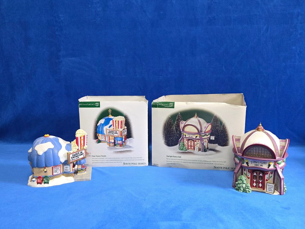 Department 56 "Polar Palace Theater" & "Starlight Dance Hall"