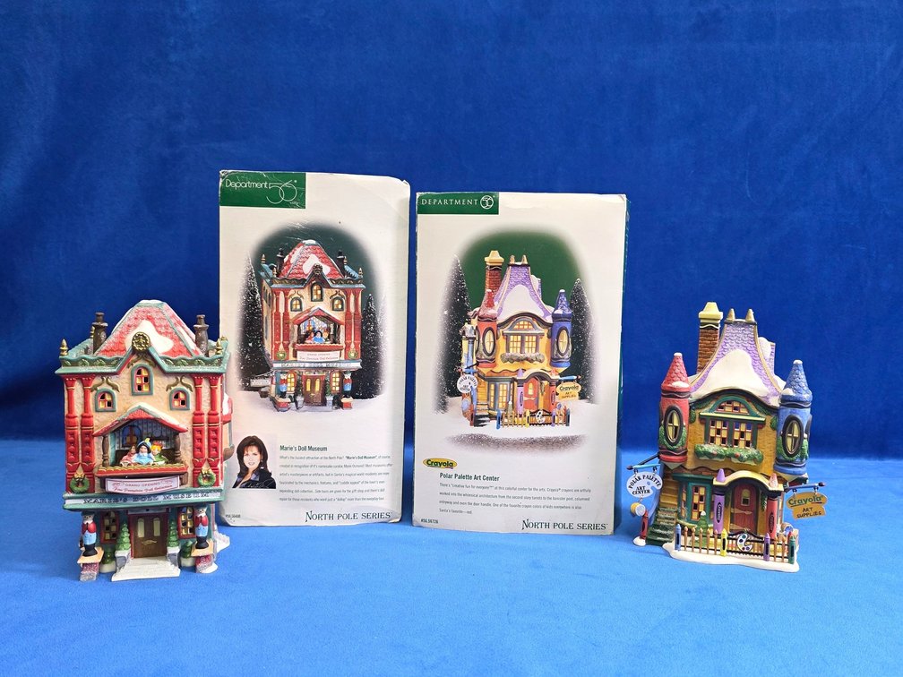Department 56 "Marie's Doll Museum" & "Polar Palette Art Center" 