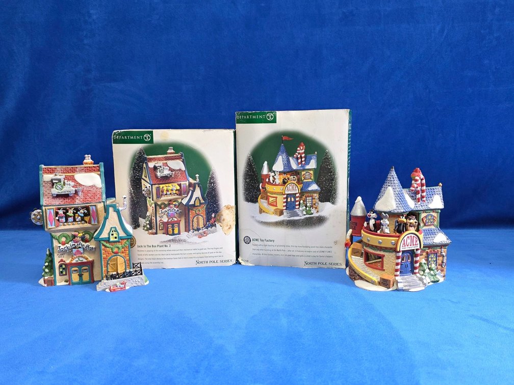 Department 56 "Jack in the Box Plant No. 2" & "ACME Toy Factory"