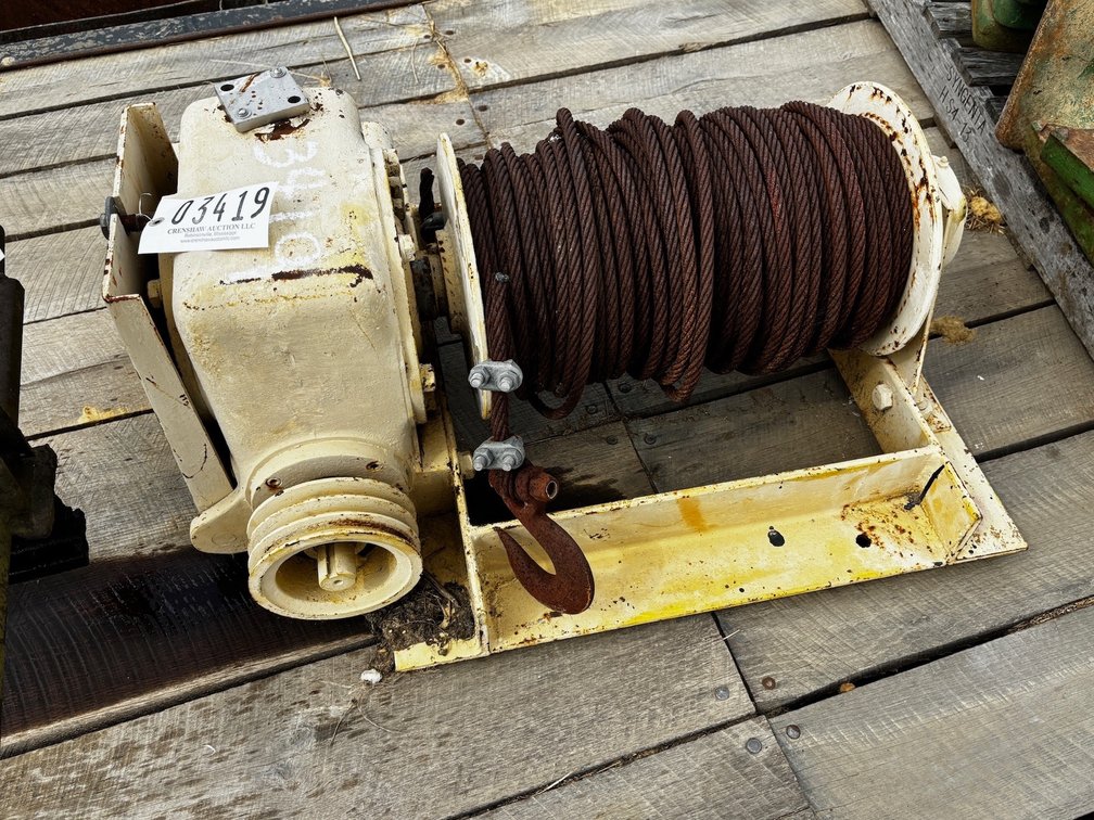 BELT DRIVEN HOISTING WINCH