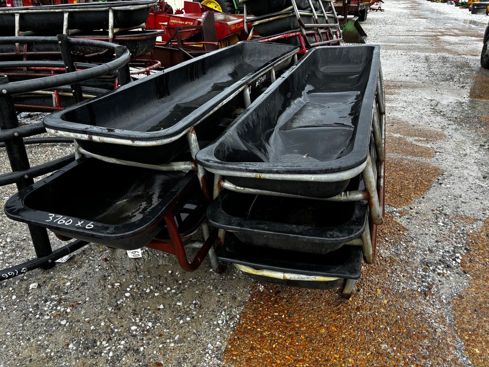 (6) RUBBER CATTLE TROUGH