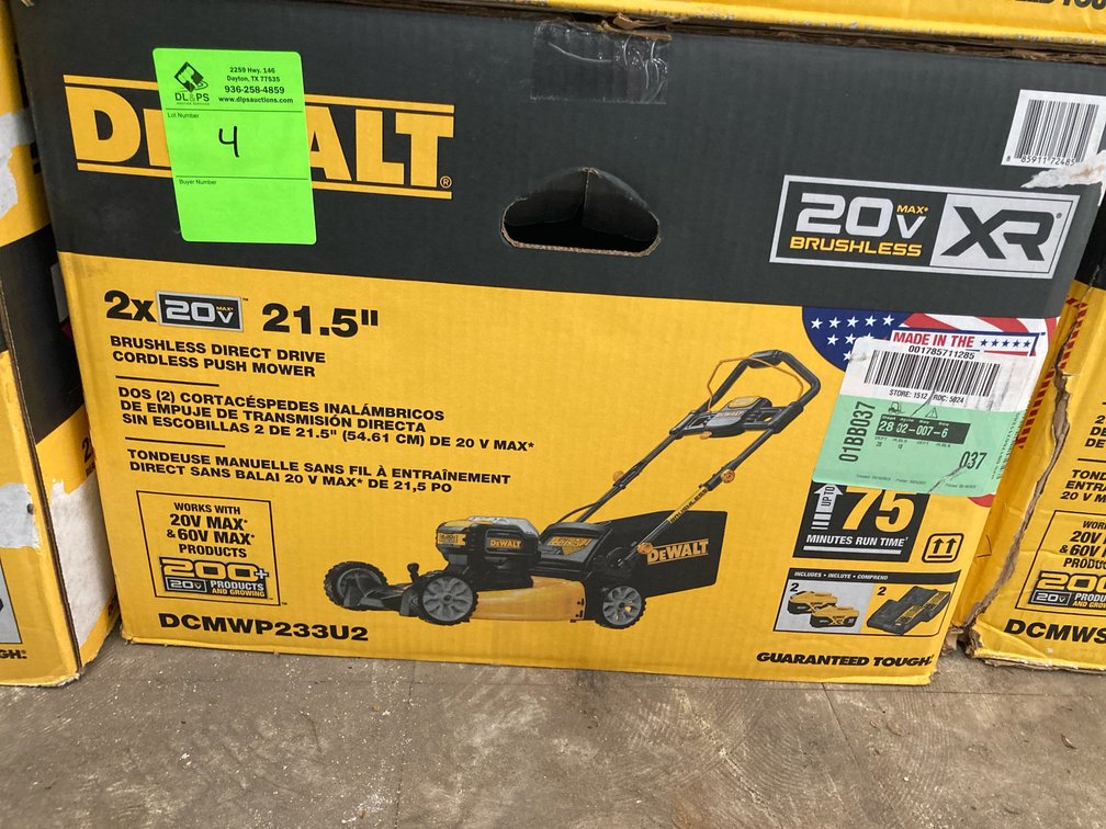 Dewalt push mower