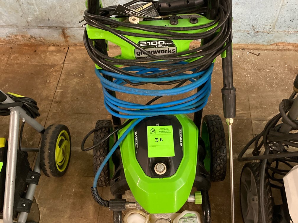 Green works 2100psi pressure washer