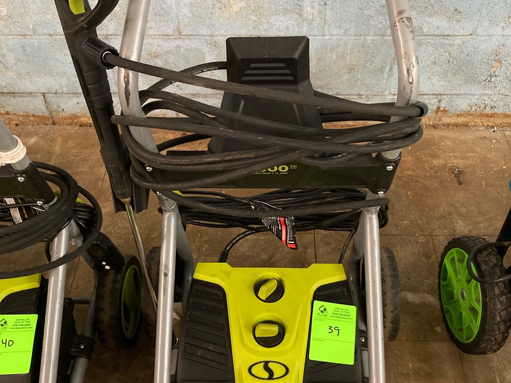Sun Joe 2300psi pressure washer 