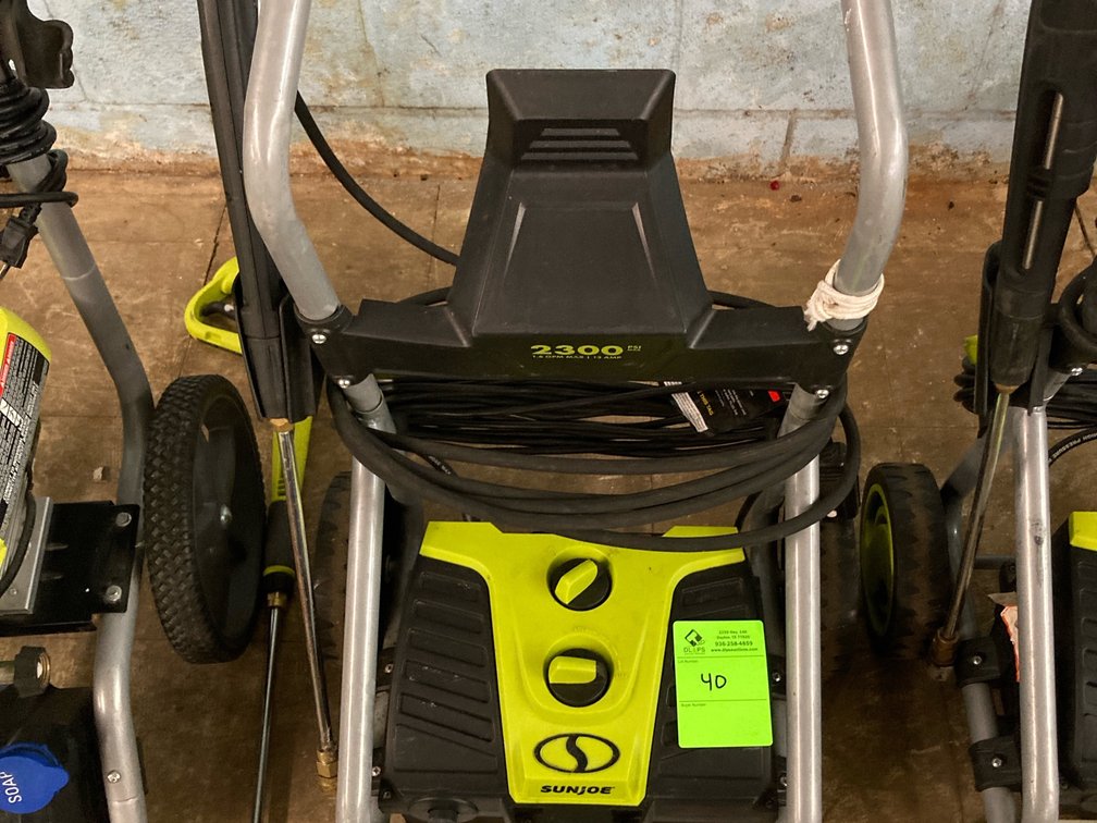 Sun Joe 2300psi pressure washer 