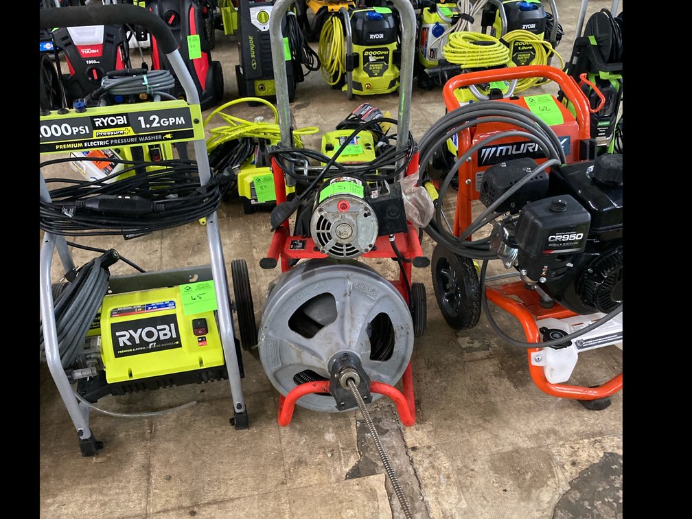 Rigid electric sewer cleaner 