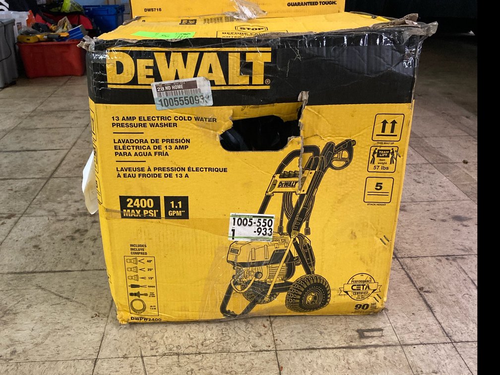 Dewalt 2400psi electric pressure washer 