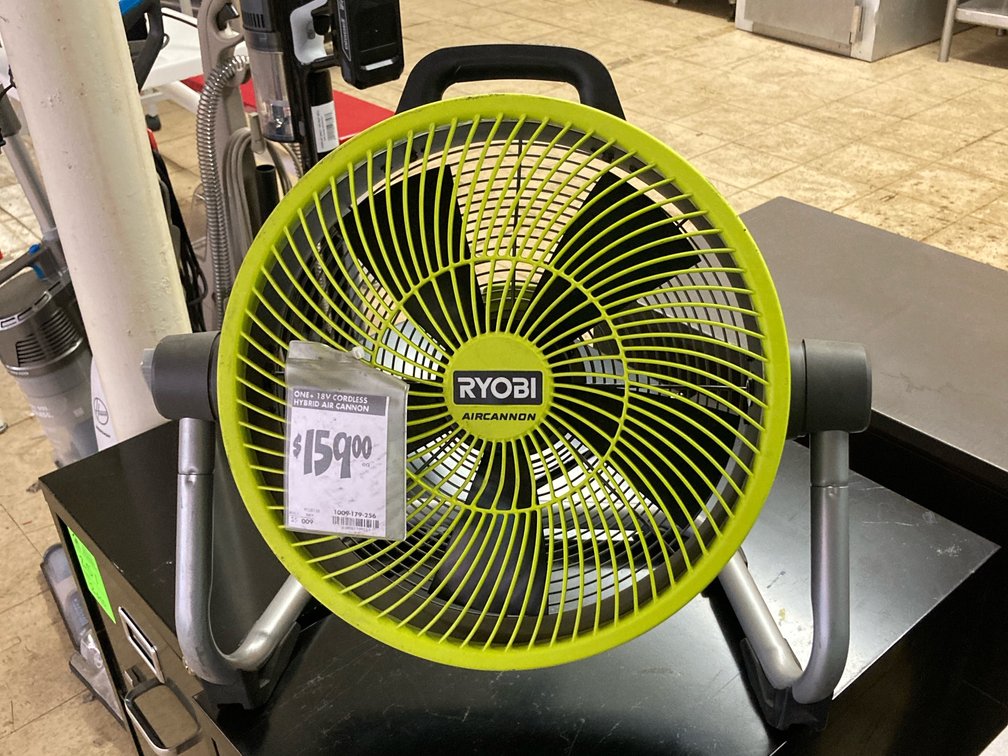 Ryobi 18volt cordless fan. 