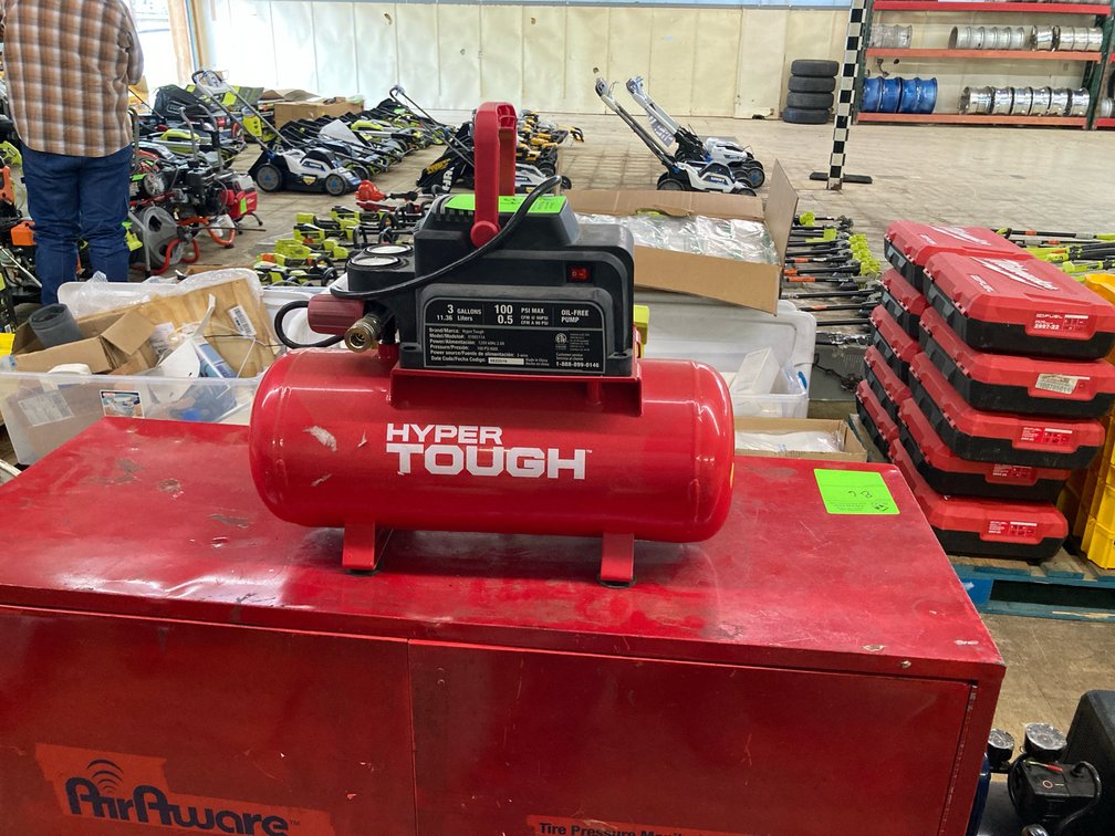 Hyper tough 3 gallon air compressor 