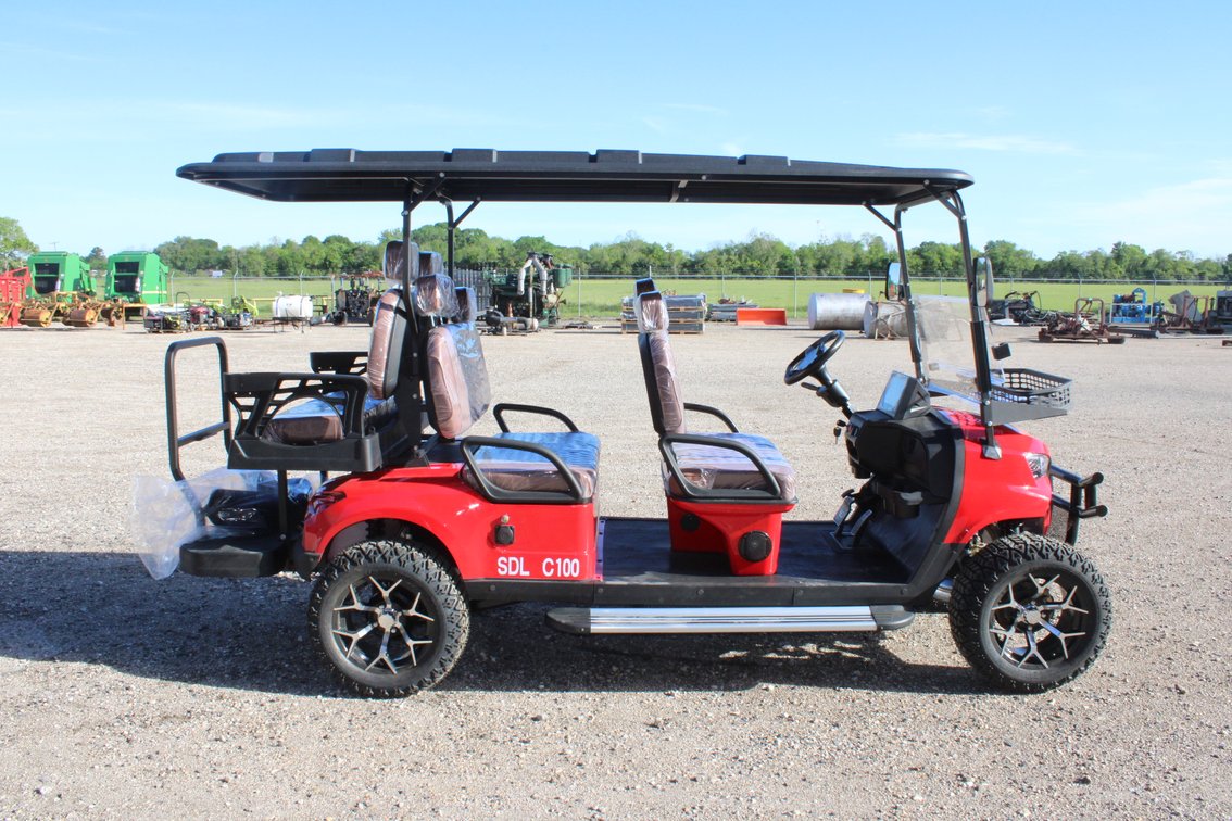 2026 SDLanch C100 Golf Cart - 6 Seat Luxury Seats with Headrest