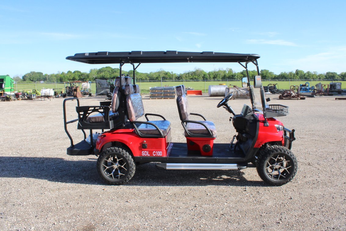 2026 SDLanch C100 Golf Cart - 6 Seat Luxury Seats with Headrest
