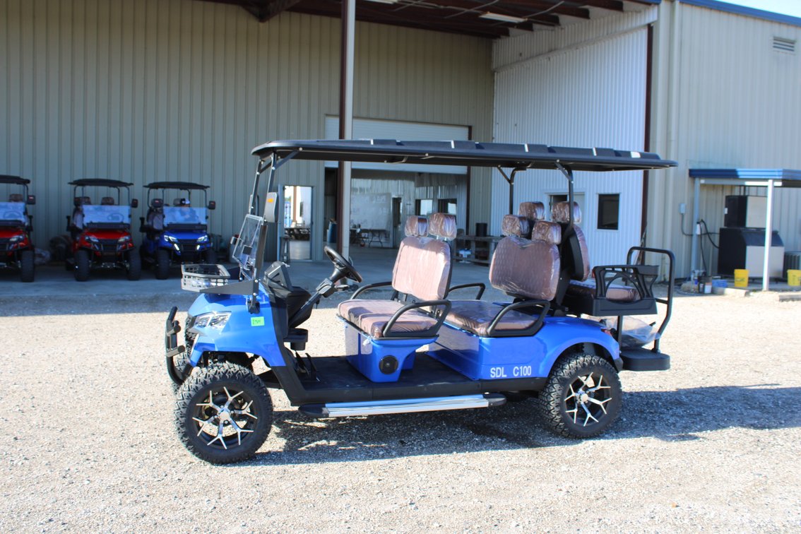 2026 SDLanch C100 Golf Cart - 6 Seat Luxury Seats with Headrest