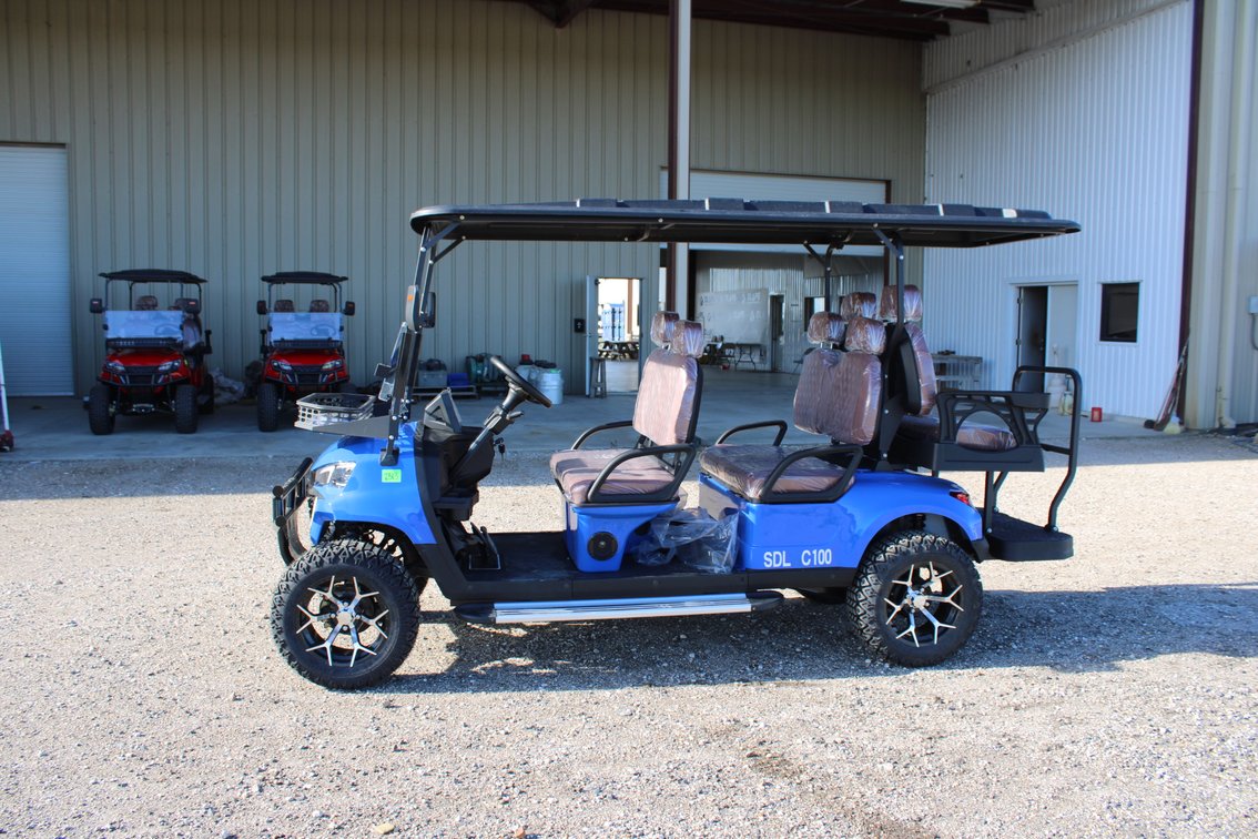 2026 SDLanch C100 Golf Cart - 6 Seat Luxury Seats with Headrest