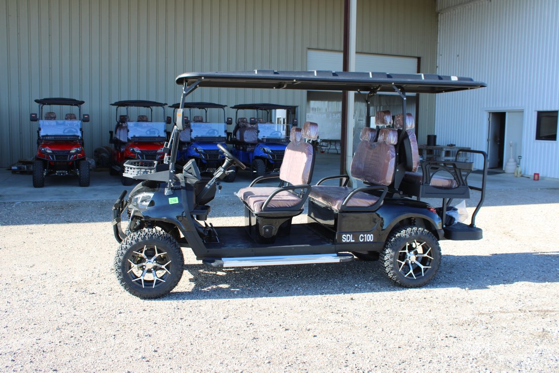 2026 SDLanch C100 Golf Cart - 6 Seat Luxury Seats with Headrest