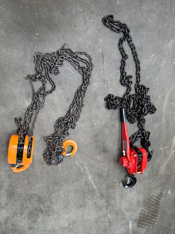 (2) **NEW** Lever Chain Hoists