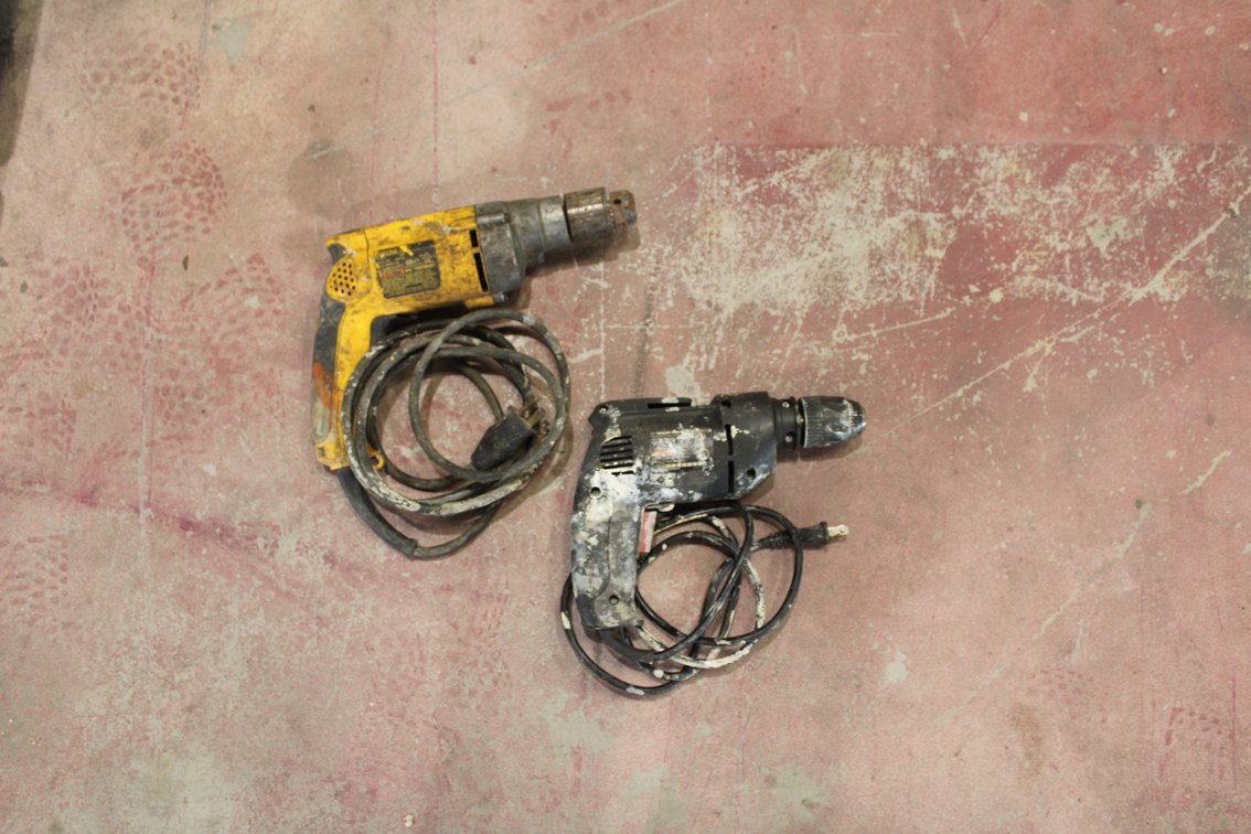 Dewalt 1/2" Drill and Drill Master 3/8" Variable Speed Drill