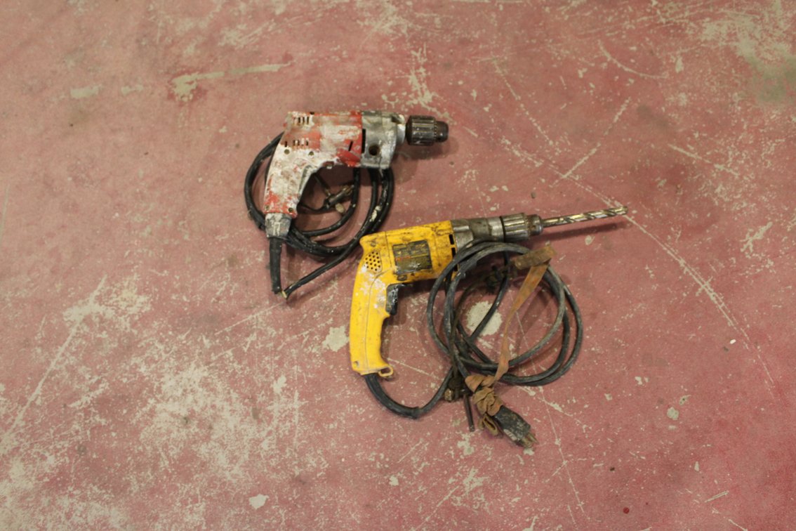 Milwaukee 1/2" Drill and Dewalt 1/2" Drill