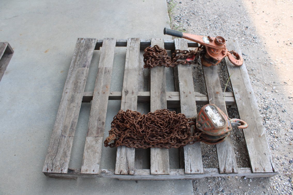 (2) Chain Hoists