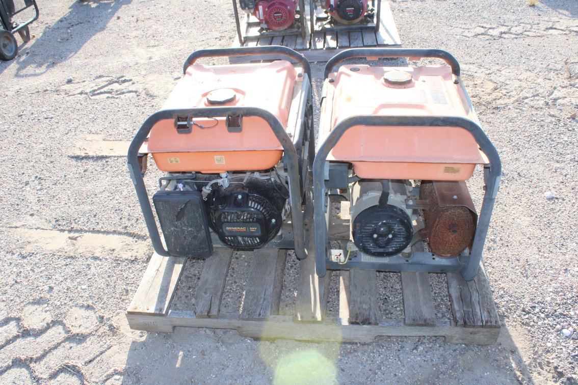 (1) Generac GP8000E and (1) Generac GP6500