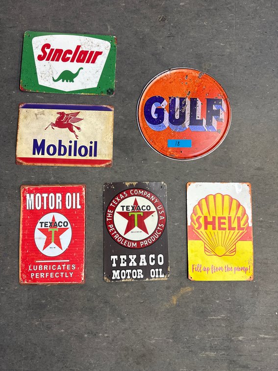 Oil & Gas Antique Signs