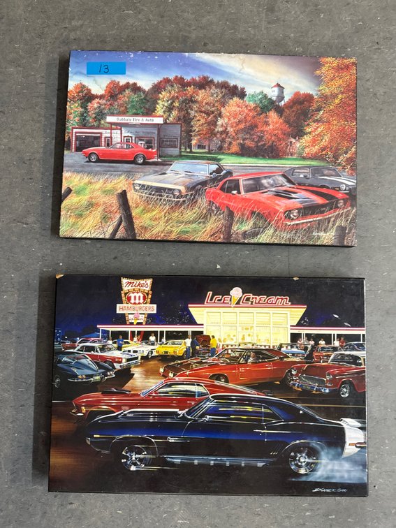 Vintage Car Wall Art