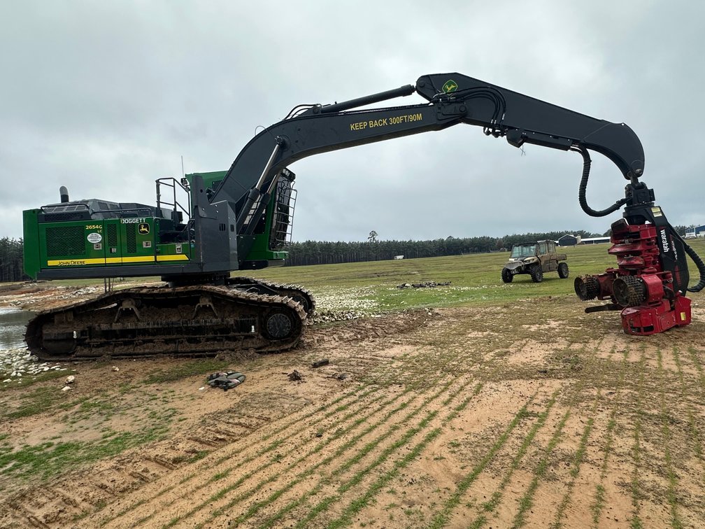 2025 John Deere 2654G Swing Machine w/ Waratah HTH623C Harvester Head