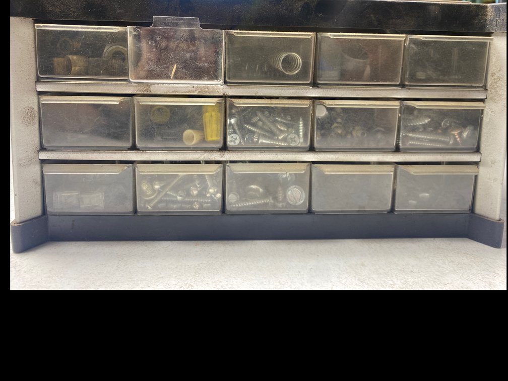 Organizer with hardware