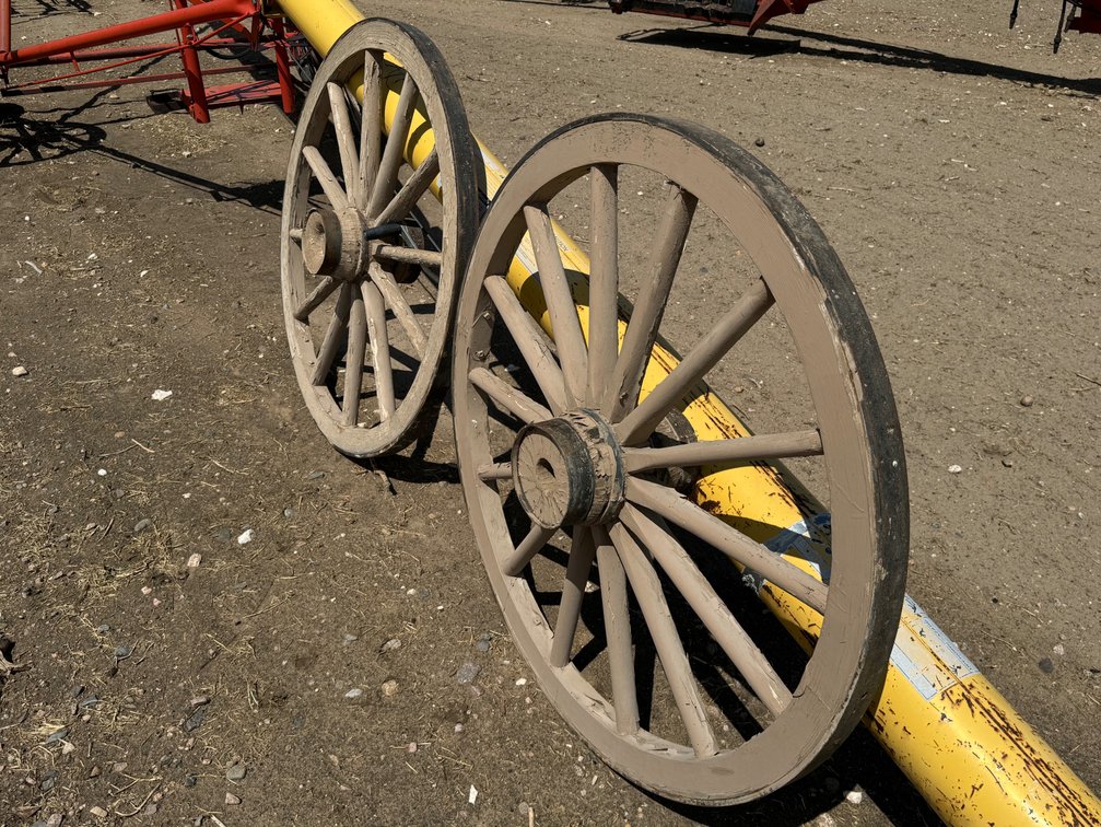 Lot of 2 Wagon wheels