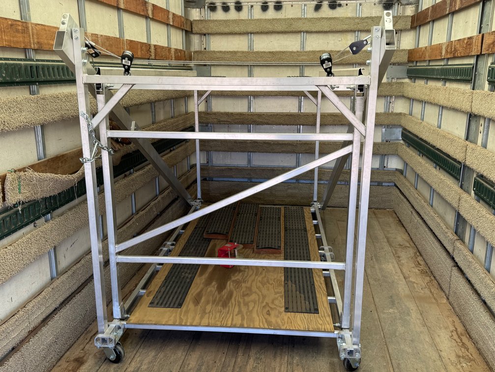 Dual 4wheeler/snowmobile storage rack
