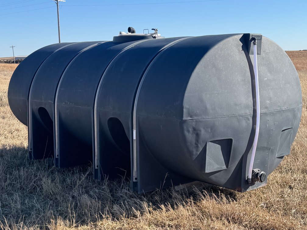2500 Gal Black Poly Tank