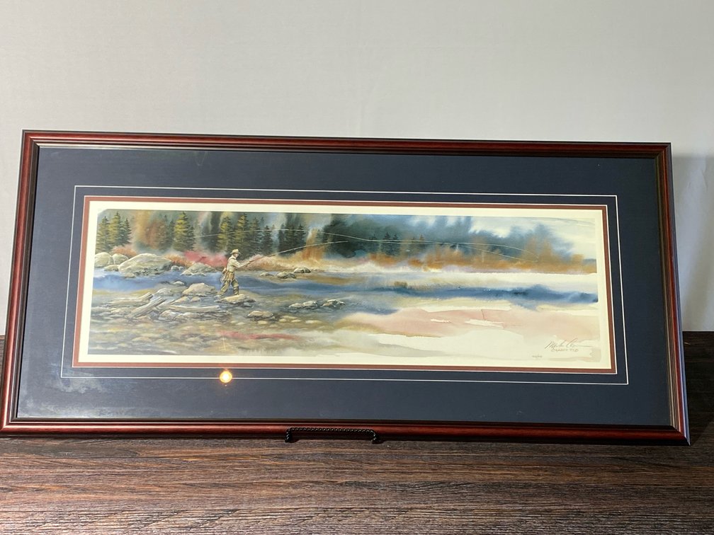 Fly Fisherman Painting 
