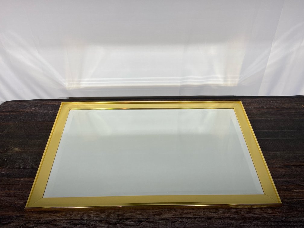 Gold framed mirror