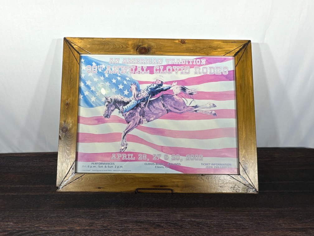 Framed Rodeo poster Clovis ‘02
