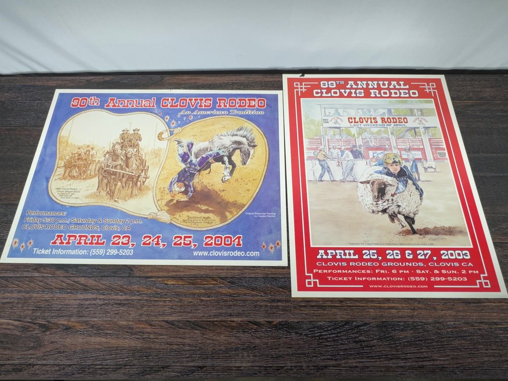 Rodeo posters Clovis ‘03-‘04